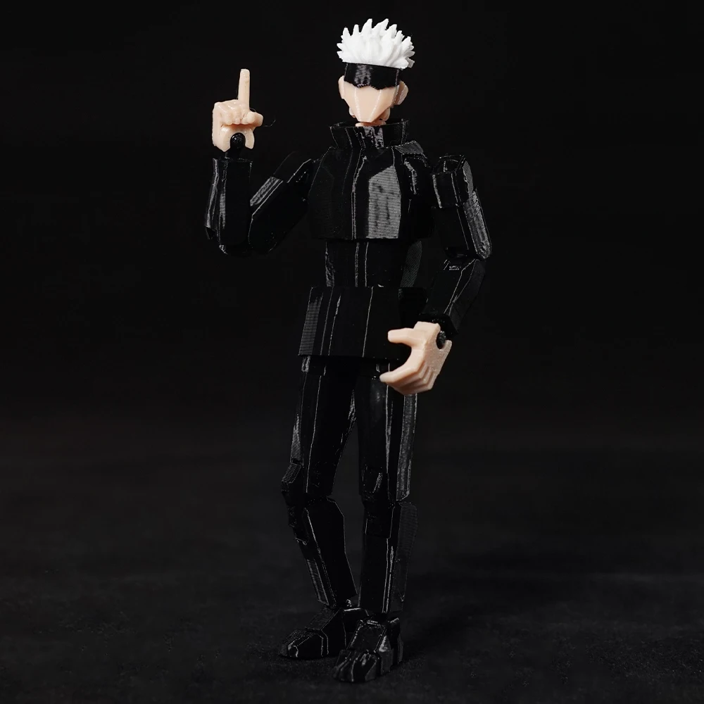 Figurine Articulée JJK Gojo Satoru 17 Cm - Modèle PVC Avec Visages Interchangeables Pour Fans D'Anime