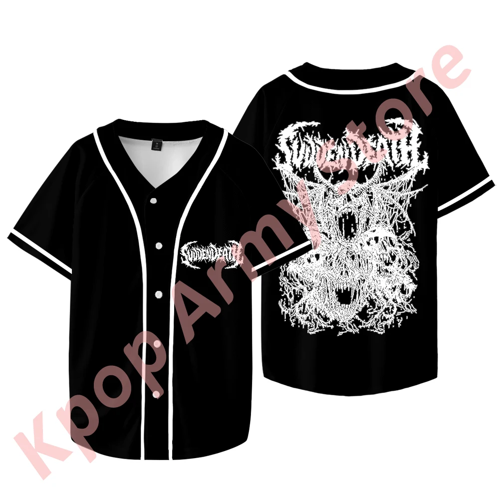 Svdden Death Metal Merch Short Sleeve T-shirts Jersey Women Men Fashion Casual Baseball Jacket