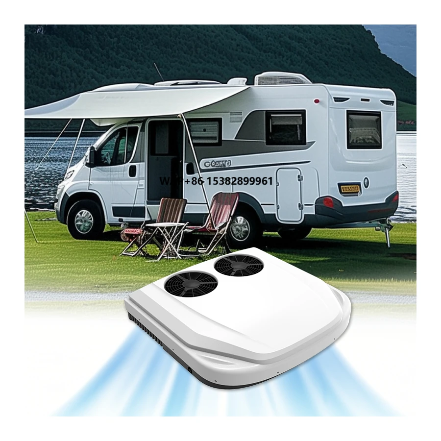 Commercio all'ingrosso 12V 24V Parcheggio per camion Condizionatore d'aria per auto sul tetto Nuovo sistema di raffreddamento per camper per veicoli e camper