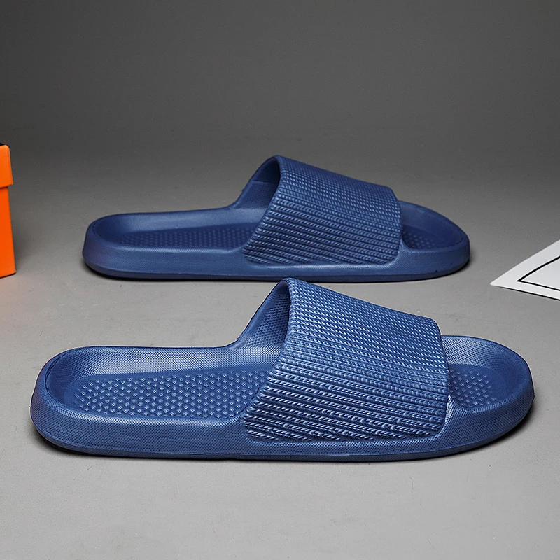 

Модные мужские и женские сандалии, противоскользящие, износостойкие, на толстой подошве из ЭВА, удобные домашние тапочки, шлепанцы для ванной, пляжные