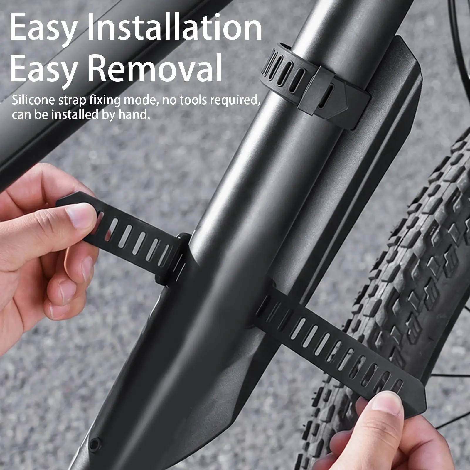 

Mountain Bike Mud Guard Lightweight Protective Shock-Absorbing Quick Release Road Bike Mudguard For Women Men Riders Cyclist