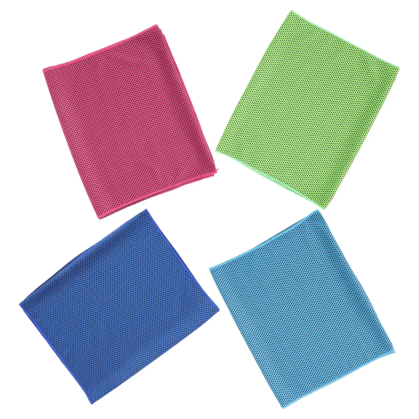 

4Pcs Sports Cooling Towels Skin-Friendly Sweat Absorbing Portable Comfortable Ice Towels for Exercise Yoga Outdoor Summer