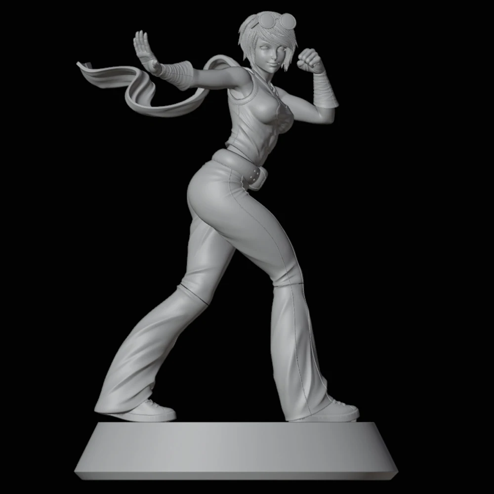 1/24 May Lee King Fighters NSFW 3d nadrukowany Model żywiczny niemalowany zestaw Model figurki miniaturowy garaż zestawy Gk niezmontowane zabawki do samodzielnego montażu