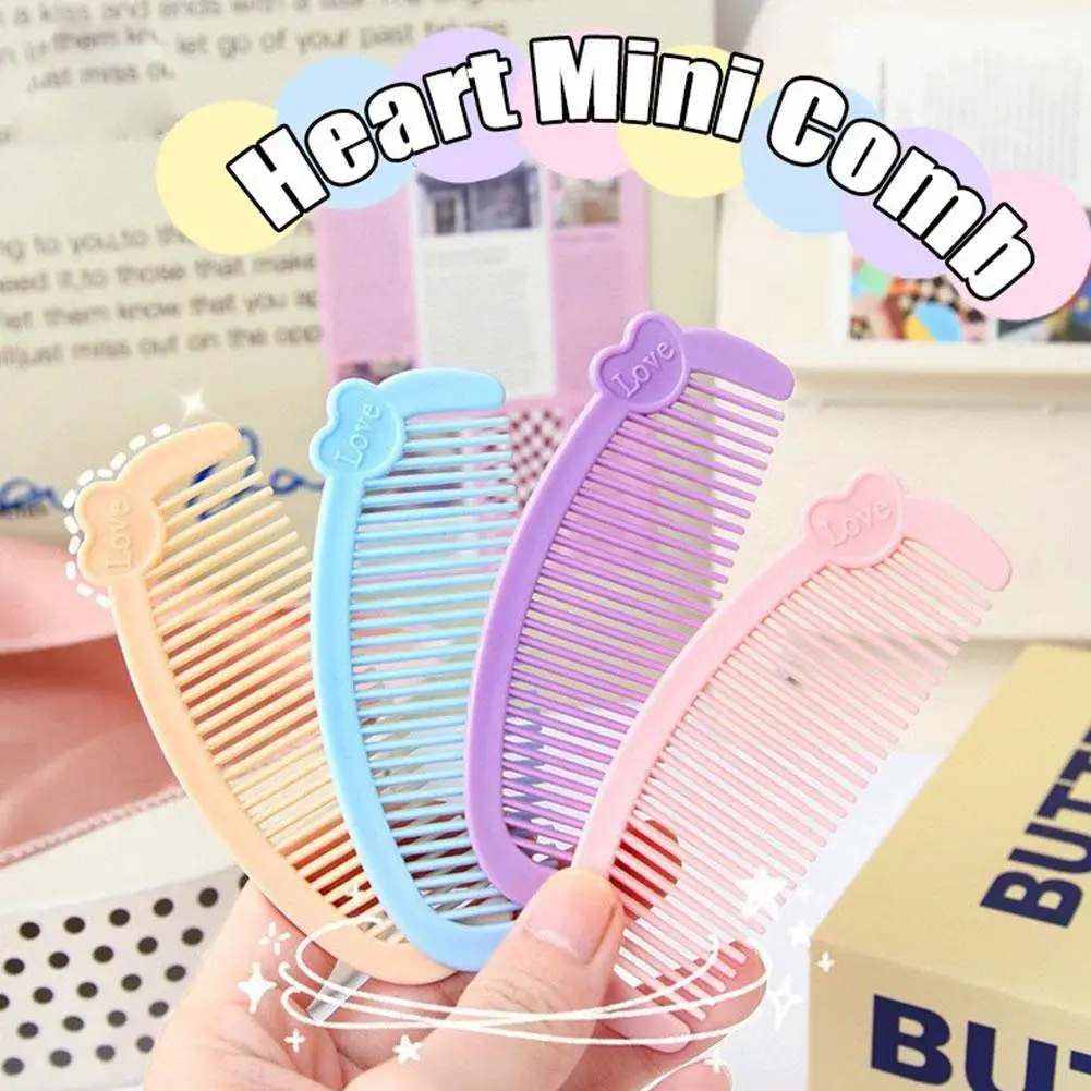 Portable Cute Pattern Fruit Hair Comb Kids Hairdressing The Combs Fine-toothed Anti-static Hurt Head Comb Not Comb V3C4