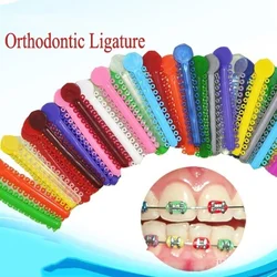 400piece /10packer + Guber High Quality Orthodontic Elastic Liga Ortodoncia Dental Elastomeric Ligature Tie for Braces