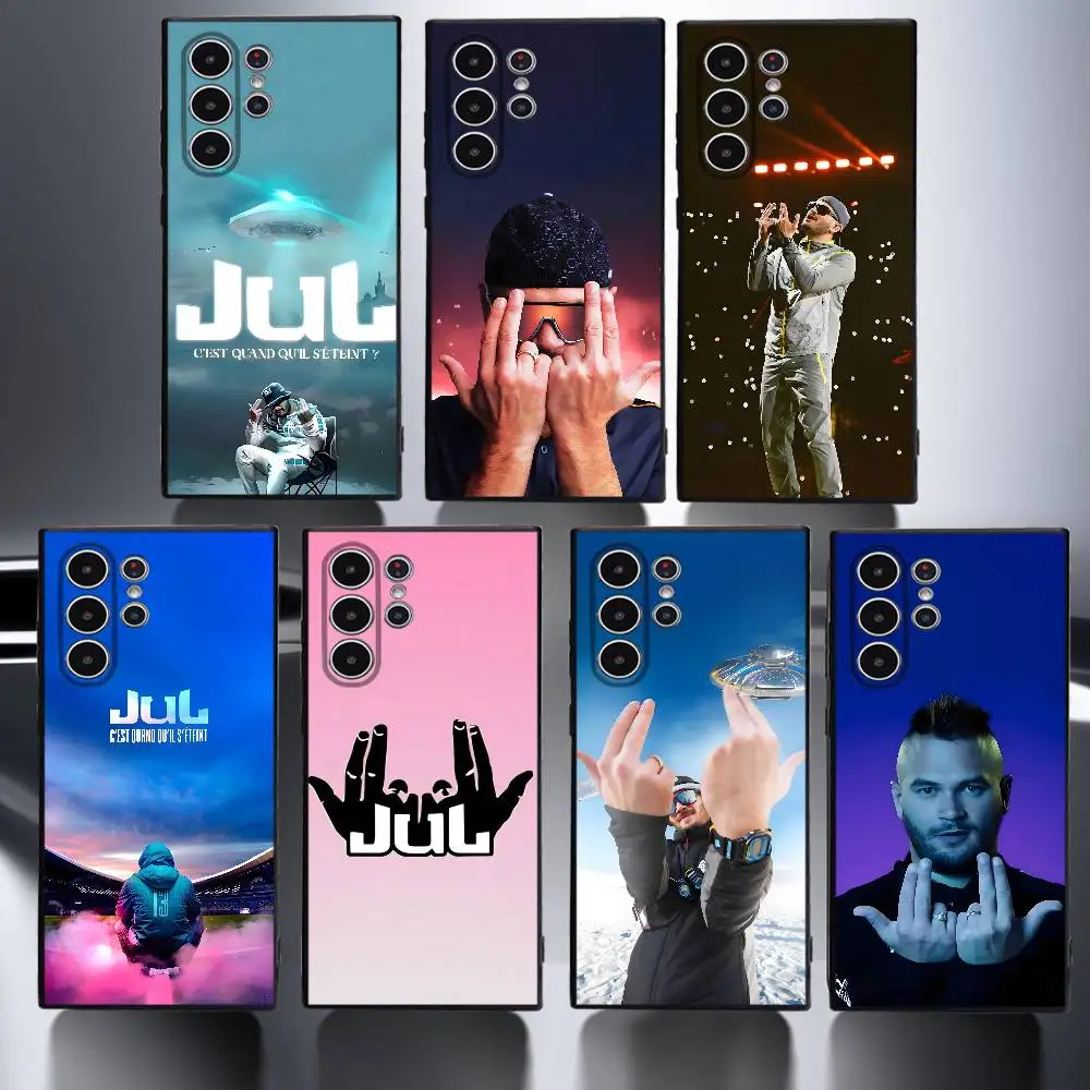 Funda de teléfono Fashion Singer J-Jul para Samsung Galaxy S25 S24 S23 S22 S21 S20 Ultra Plus, Funda suave esmerilada a prueba de golpes