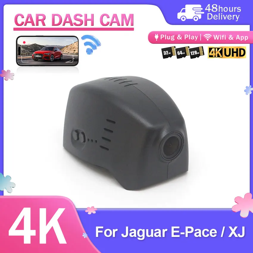 4K UHD Plug and Play WIFi Video Recorder For Jaguar I-Pace(X590)EV400 2019-2023 App Control Rain Sensor Wire