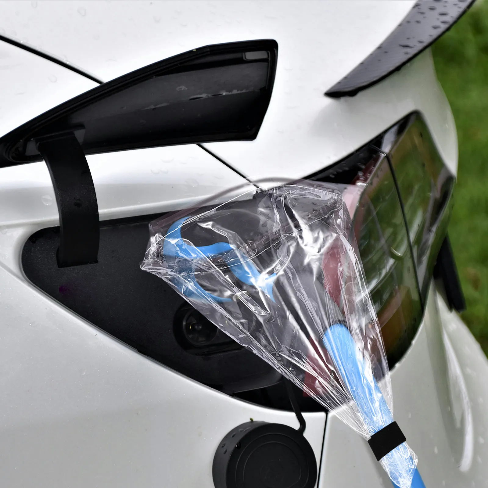 

Ev Charger Rain Cover Waterproof Charging Port Protector Compact Portable Ev Charger Plug Protector for Electric Car Outdoor Use