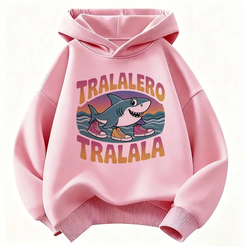 Comfortable Hooded Kids Italian Brainrot Design Children's Sweatshirt Cute Hoody for Boys Girls Spring Casual Hoodies