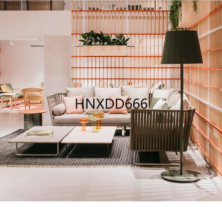 Outdoor sofa European rattan garden combination