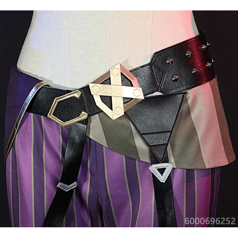 LOL Jinx Arcane أزياء تنكرية فضفاضة مدفع الزي لعبة كوس المرأة المتفجرة لولي قنبلة نمط فستان حفلة الهالوين مخصص