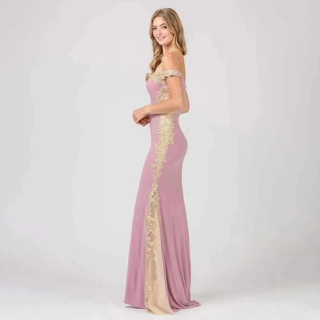 오프 숄더 빈티지 칵테일 드레스, 아플리케와 스팽글 장식, 스위트하트 머메이드 약혼 드레스, 여성용 우아한 파티 가운