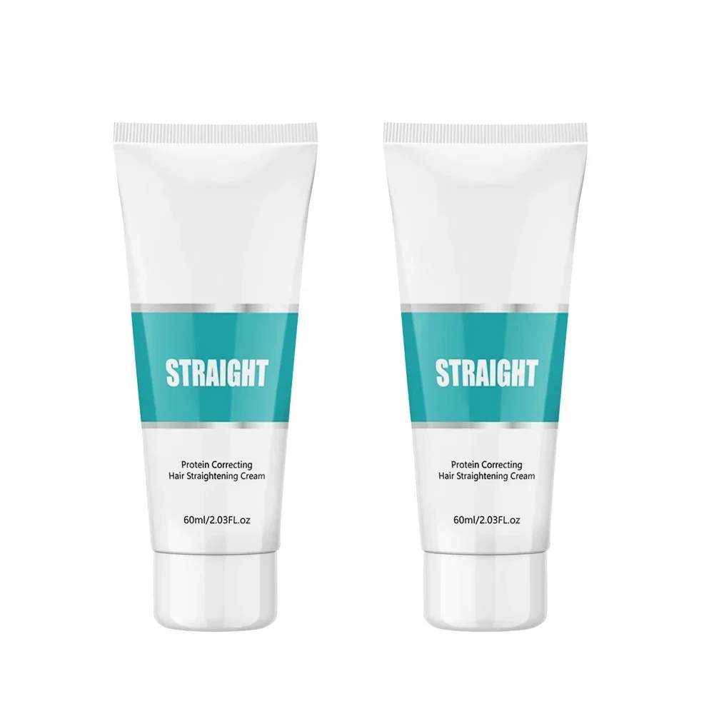 Collagen Hair Repair & Straightening Cream 60ml - Smooths Frizzy Damaged Hair, Repairs Split Ends for Silky Softness.