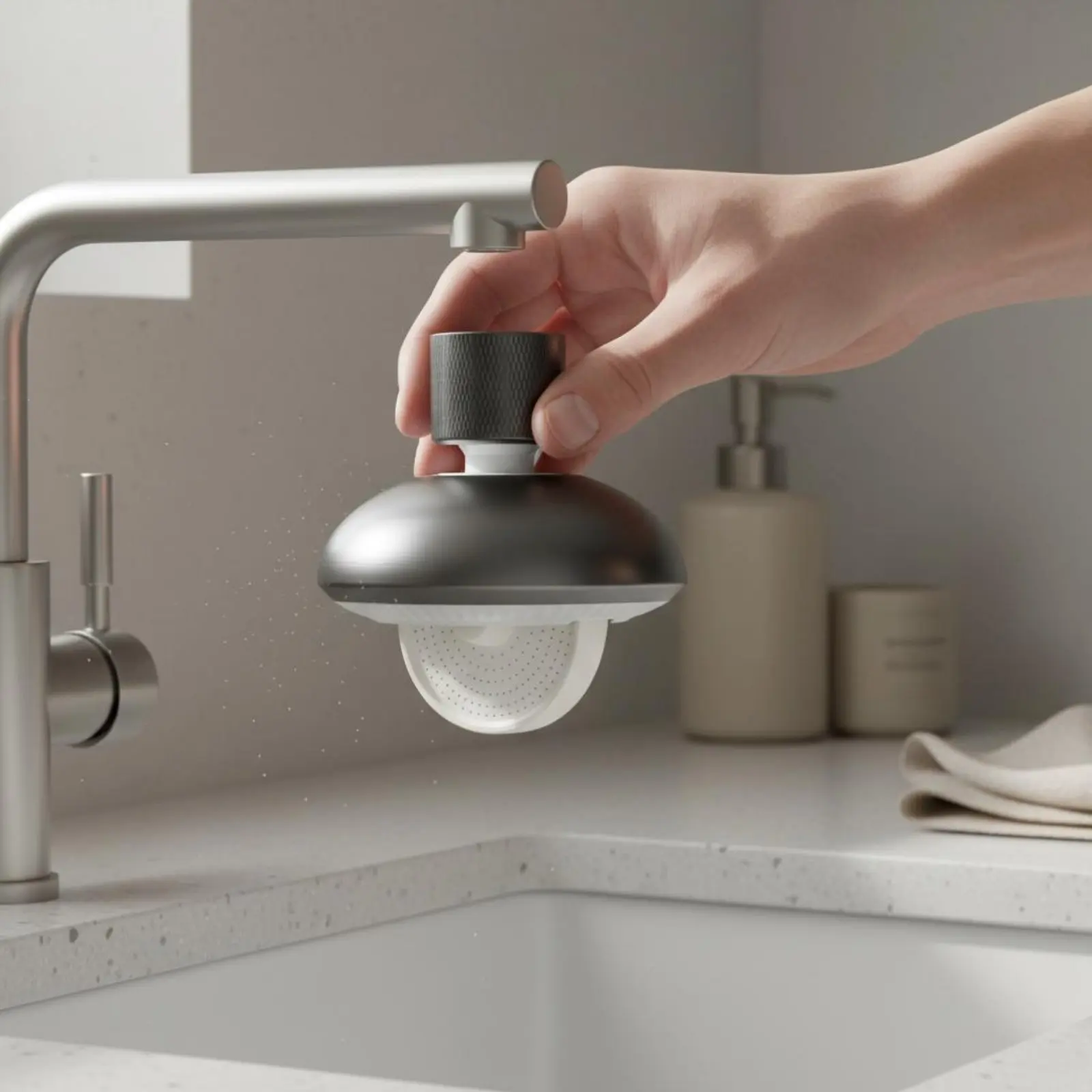 

Cosmic Faucet Aerator Wide Spray Area Spatter-Resistant Faucet Head Kitchen Accessory Clog-Resistant for Bathroom
