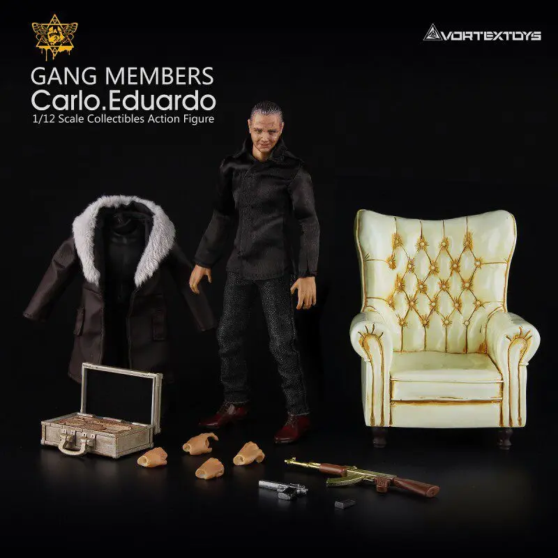 

Brand New Authentic V00013 1/12 Yew Series Carlo Eduardo Desktop Decor Collectible Display Figure Articulated Birthday Gift