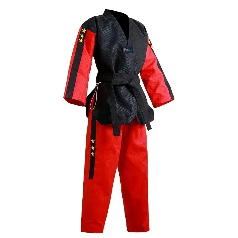 

Brand New 3 StarsTaekwondo Uniform TKD Long Sleeve Kids Adult Clothes Taekwondo Dobok Martial Arts Suits Tae kwon do