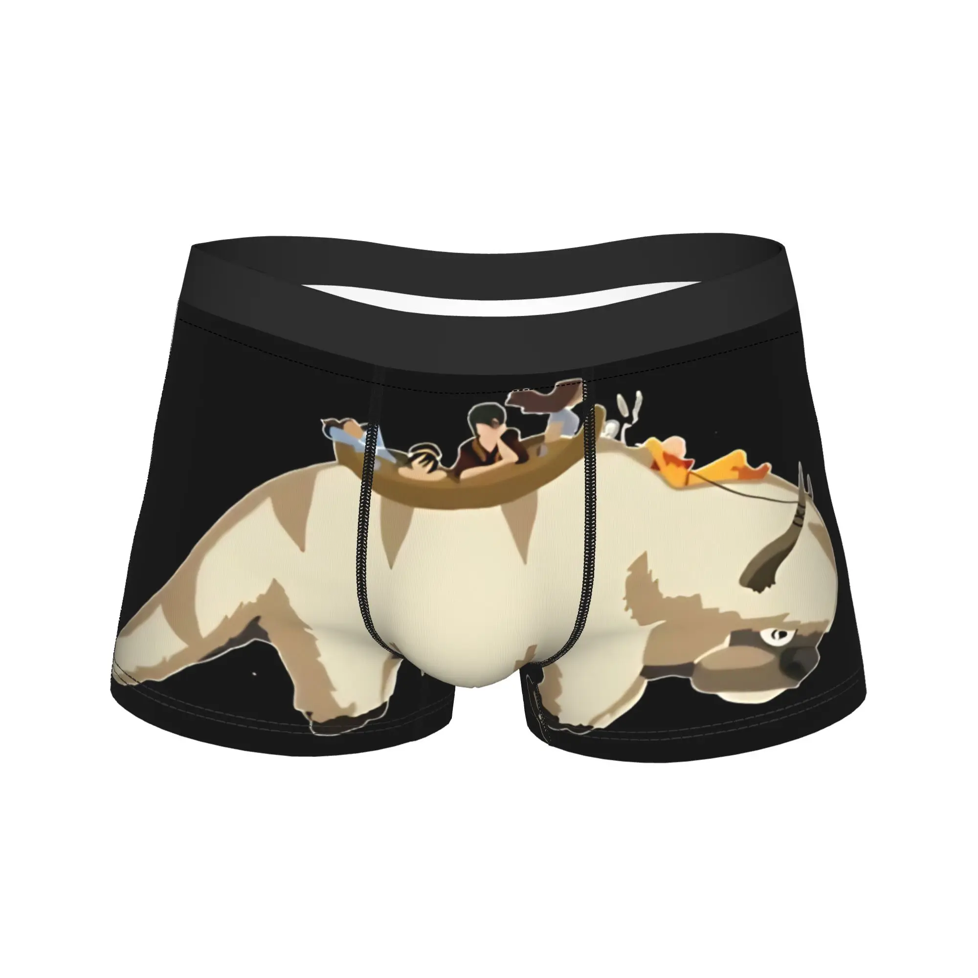Appa  ATLA Avatars Airbender Underwear  Males Underpants Custom Novelty Boxer Shorts Hot Sale Boxer Brief Big Size 2XL