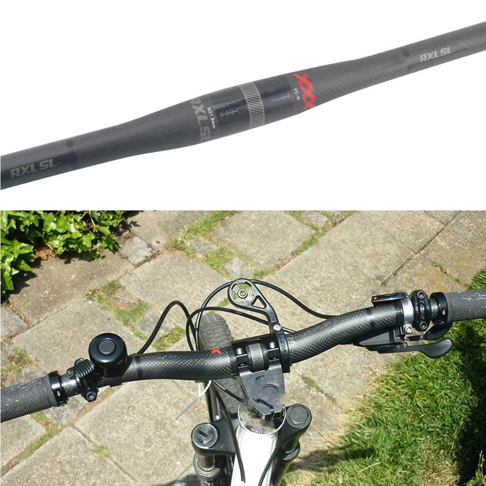 RXL SL Carbon Handlebar for Mtb Bike Handlebars Flat Bar Matte Bicycle Handlebar 31.8 Handles Bar for Mountain Bike Accessories