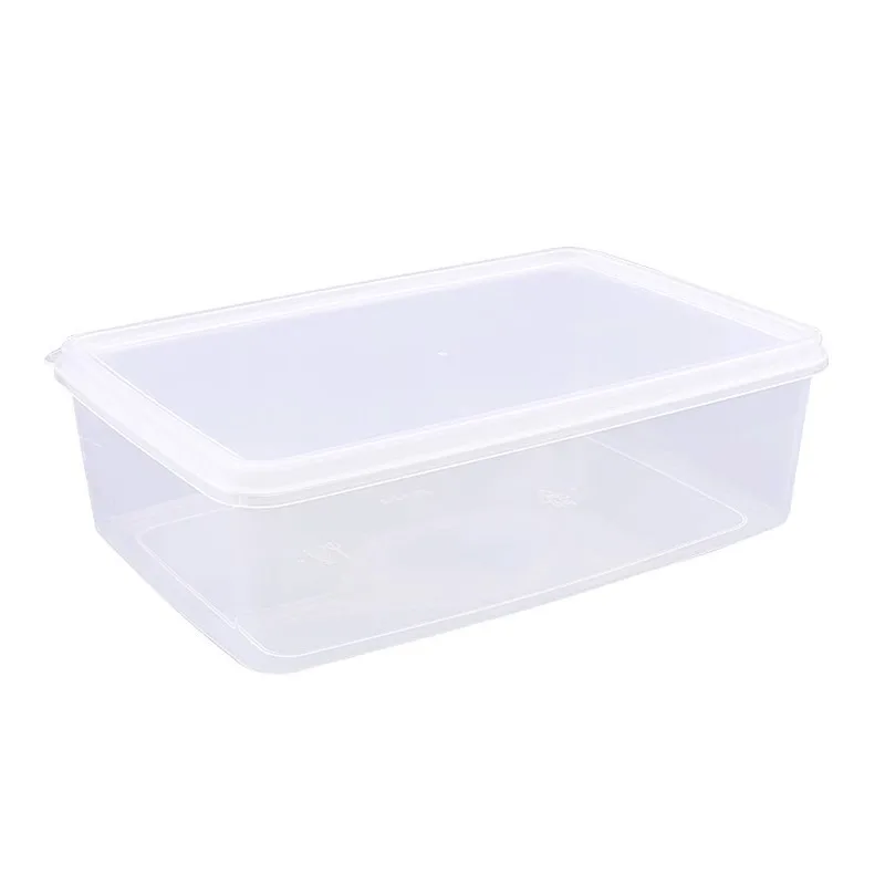 

Refrigerator storage box Rectangle household food grade plastic fruit and vegetable frozen meat storage sealed box