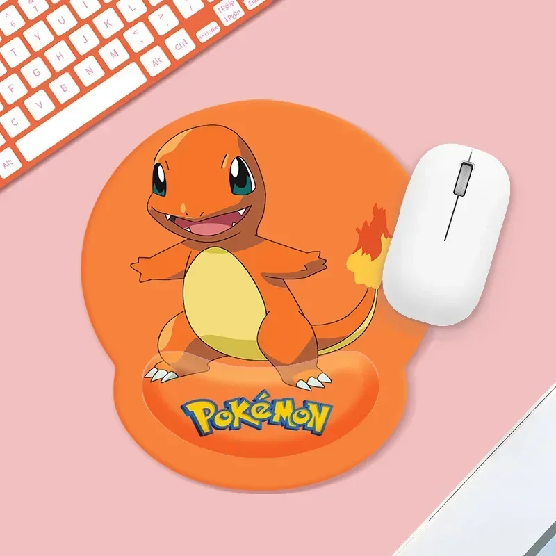 Cute Cartoon Pokemon Pikachu Ditto Bulbasaur Office Mousepad with Wrist Support Ergonomic Gaming Desktop Mouse Pad Wrist Rest