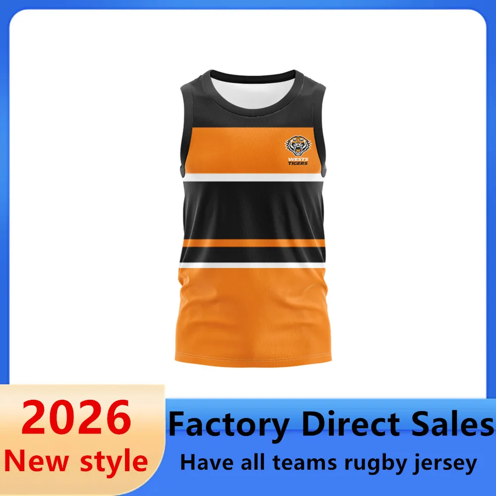 New style 2026 2027 WESTS TIGERS Retro rugby jersey Vest Hoodie t-shirt Woman man children Australia rugby shirt kids set