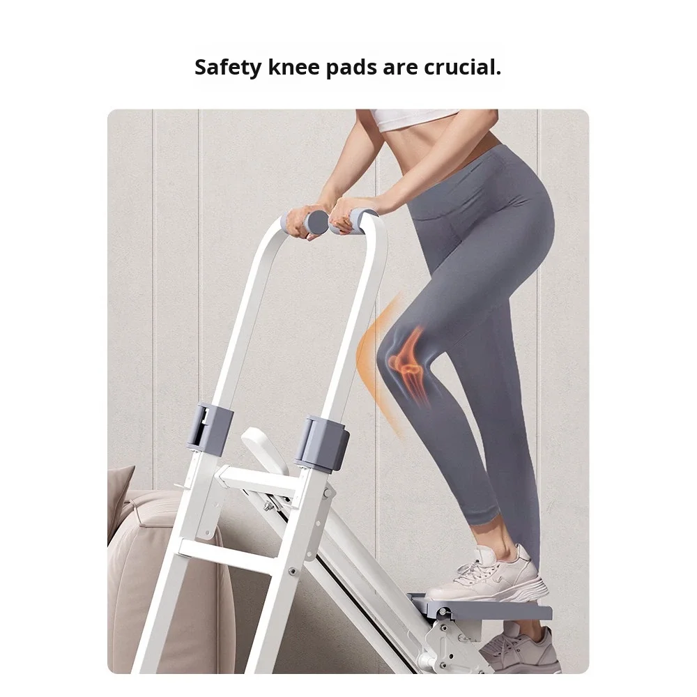 Cross-Border Export Home Fitness Stepper Climbing Machine with Handrails Small Size 3 Months Warranty