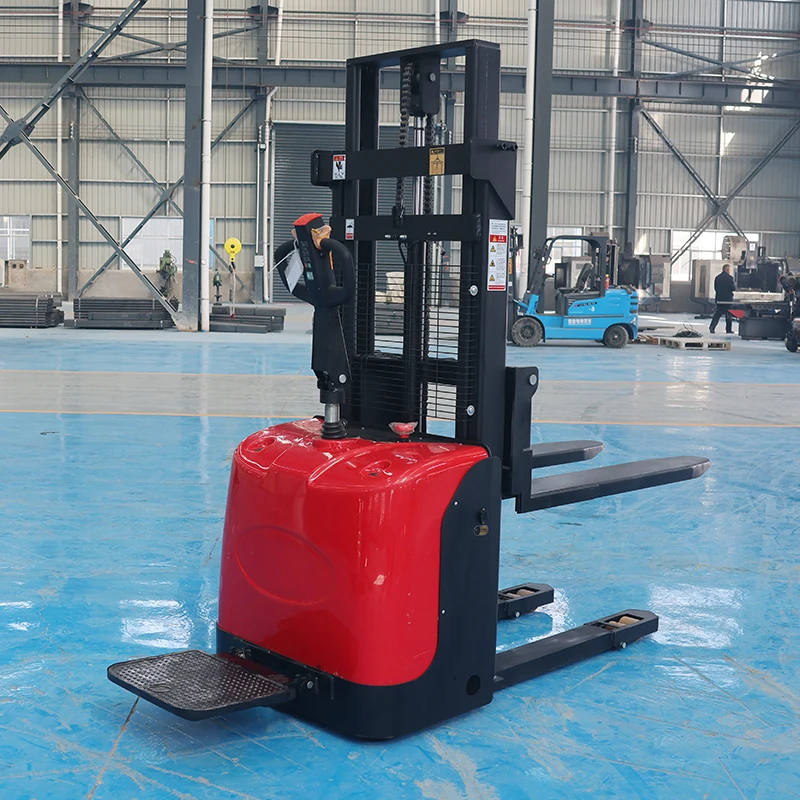 Hydraulic Lifting Full Electric Stacker 1000kg 4.5m Pallet Stacker Low Vibration Factory Workshop Stacking Equipment
