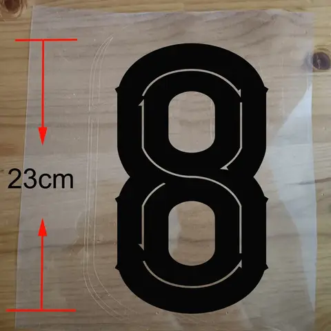 19-20 Home away High Quality Football Jersey Number PU Material Iron on Patch Soccer Kits Heat Transfer Sticker Name Custom