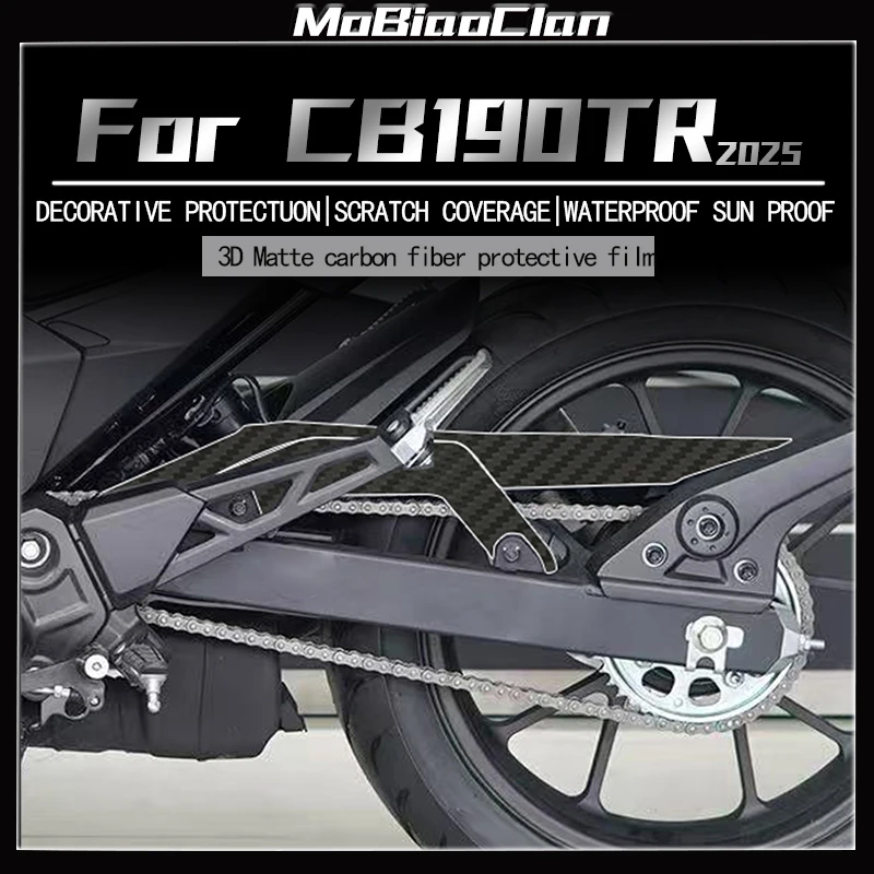 For HONDA CB190TR 2025 3D Motorcycle Carbon Fiber Sticker Fuel Tank Sticker Decorative Film Waterproof Modification Accessories