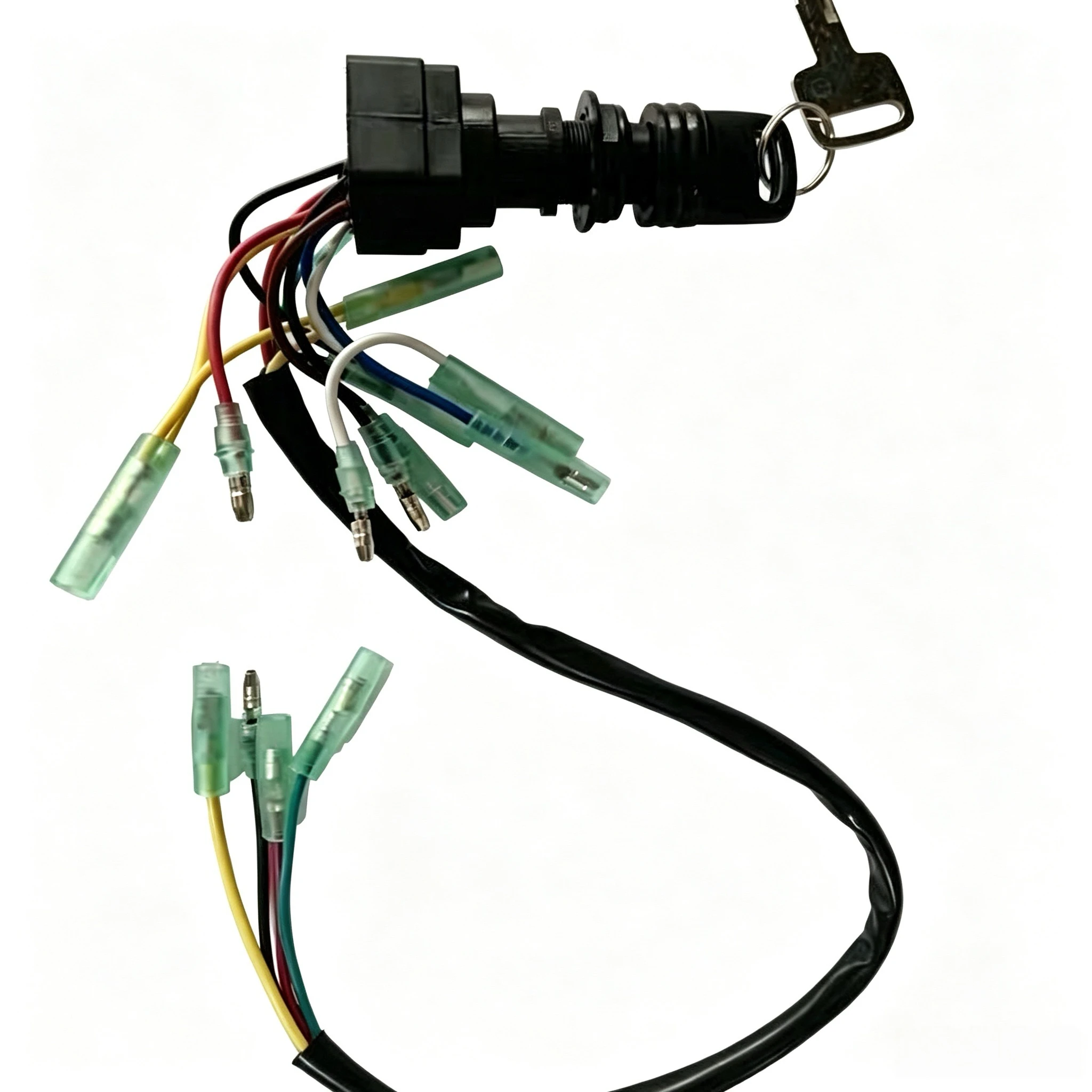 Picture 5: Remote Control Box & Ignition Key Switch Assembly, Front Mount, Compatible with Yamaha Outboard Motor & Speed Boat
