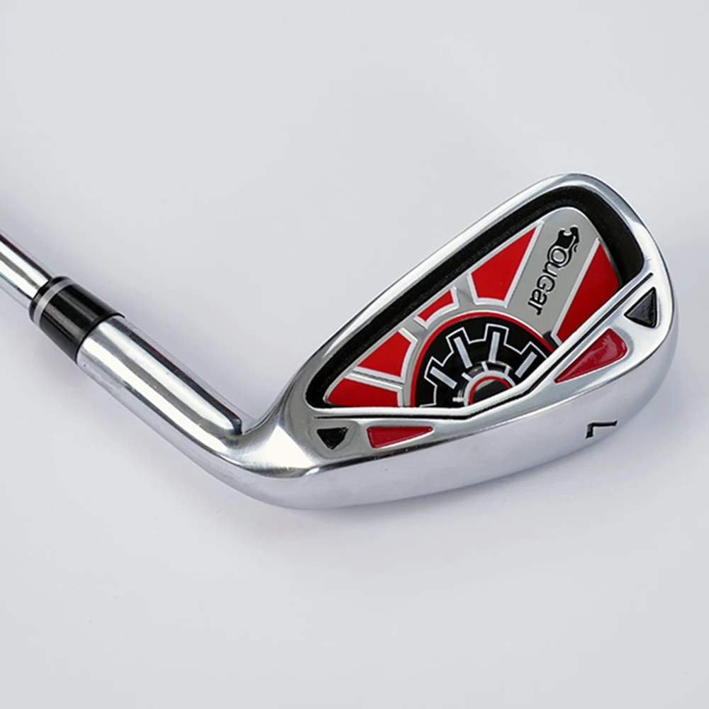 Golf Short Club No.7 Iron Indoor Swing Practice Club 62cm Steel Club Body Shape Correction Grip Golf Wedge Trainer