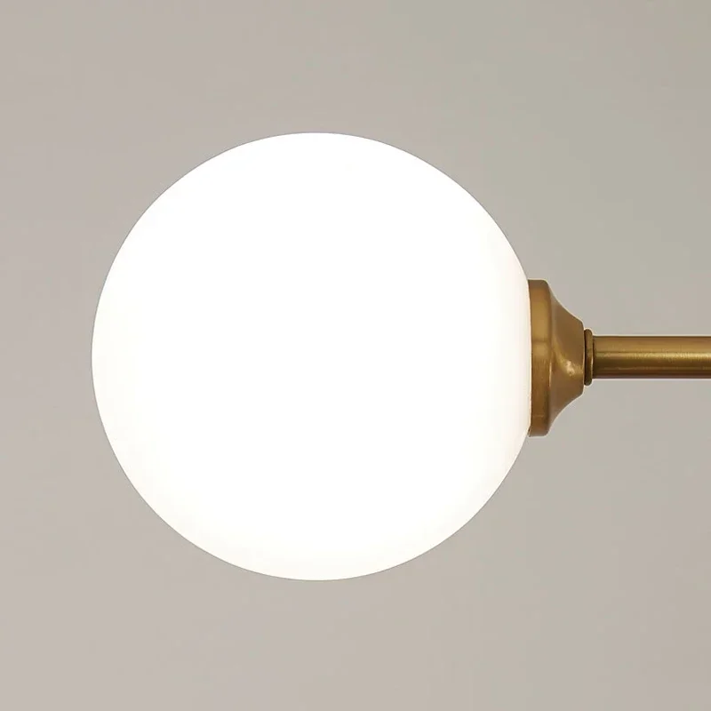 SANDYHA أنيقة كرة زجاجية قلادة ضوء الحديثة ماجيك فول الثريا LED تركيبات لغرفة المعيشة طاولة طعام بار المنزل الأنيق