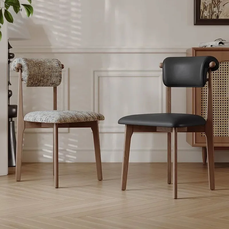 

Ergonomic Unique Dining Chairs Comfortable Waiting Lounge Minimalist Dining Chairs Nordic Throne Wooden Stoel Home Furniture