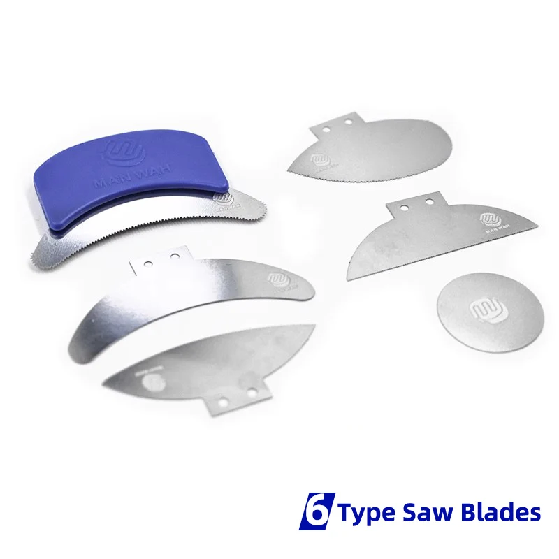 Hobby modèle artisanat outil gravure lames de scie Arc scie à main 6 arcs différents 0.2mm d'épaisseur pour la fabrication de modèles de bricolage