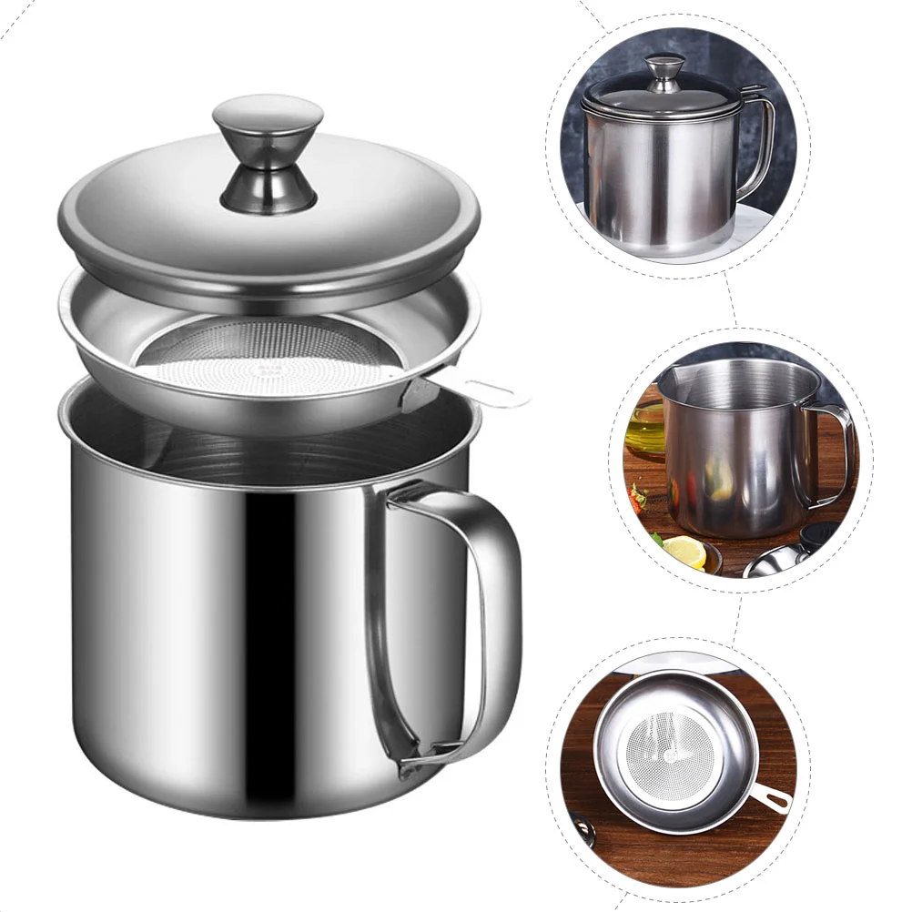 Filter Cup Oil Holder Pantry Tray Kitchen Gadget Can Stainless Steel Pot Bracelet Display