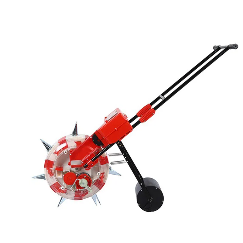 Hand Push Roller Seeder Manual Precision Row Planter Agricultural Wheel Seeder Sowing Tool for Terraces Hillsides Greenhouse