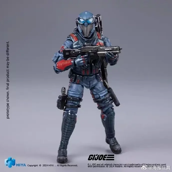HIYA 1/18 Figura De Acción De 4 Pulgadas Exquisita Mini série G.I.Joe Cobra Viper Anime Para Regalo