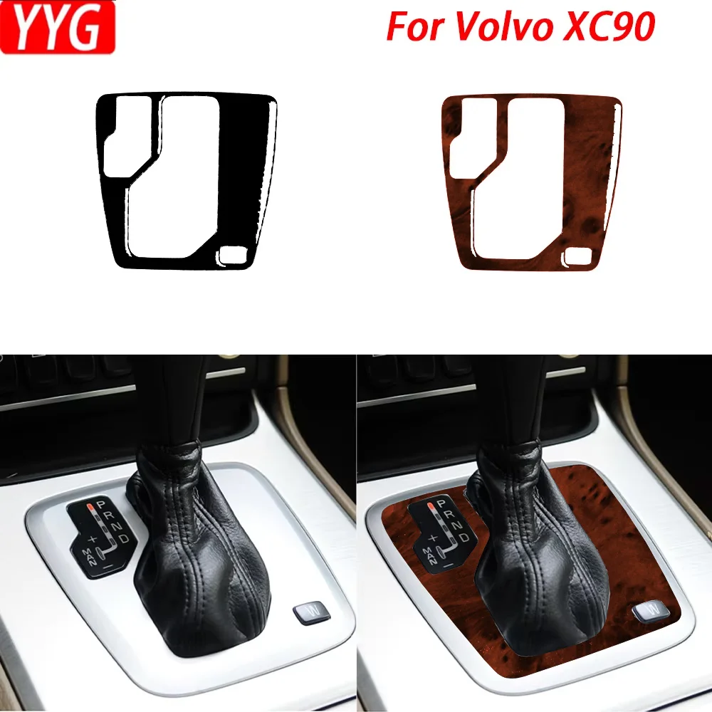 

For Volvo XC90 2003—2014 Car Accessories Carbon Fiber Central Gear Shift Button Panel Interior Cover Trim Sticker Modification
