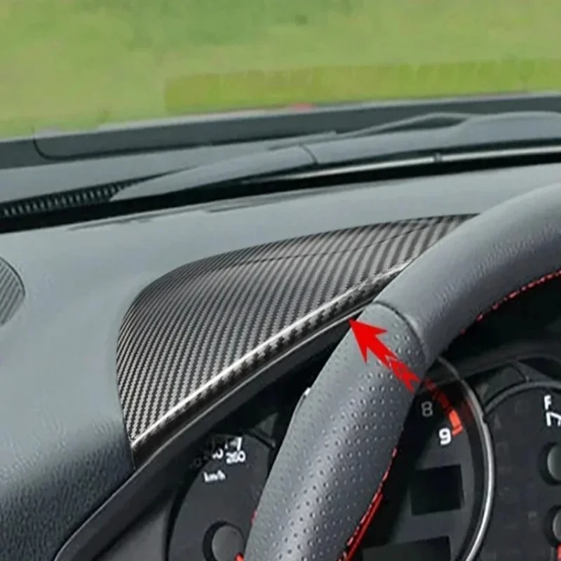 

Для SUBARU для TOYOTA 86 GR86 GT86, настоящая жесткая сухая приборная панель из углеродного волокна, верхняя декоративная наклейка, крышка, модификация интерьера