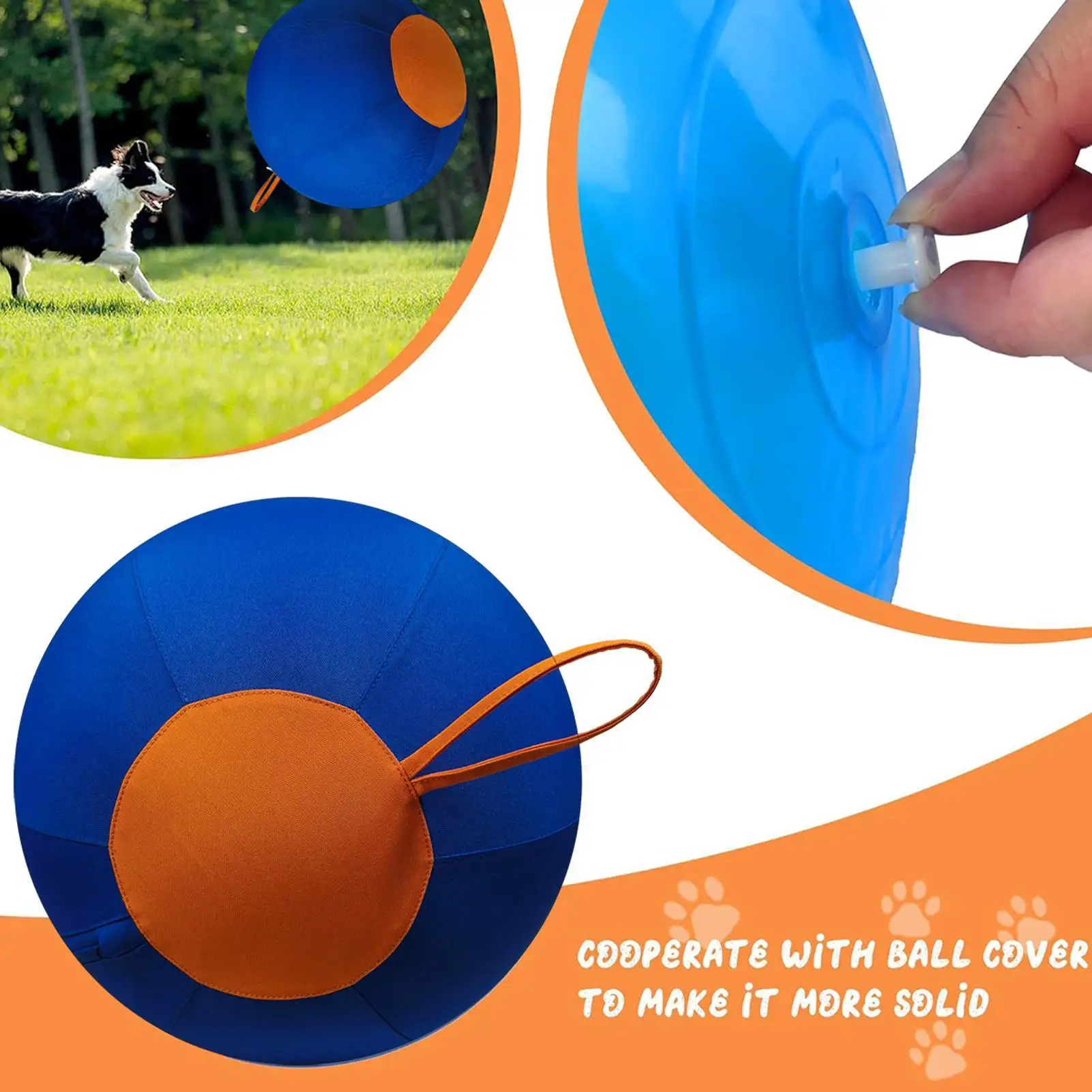 

Pet Herding Ball Toy Dogs Exercise Play Toy Treat Pet Dogs Training Chewing Supplies for Puppy Small Medium Large Breed