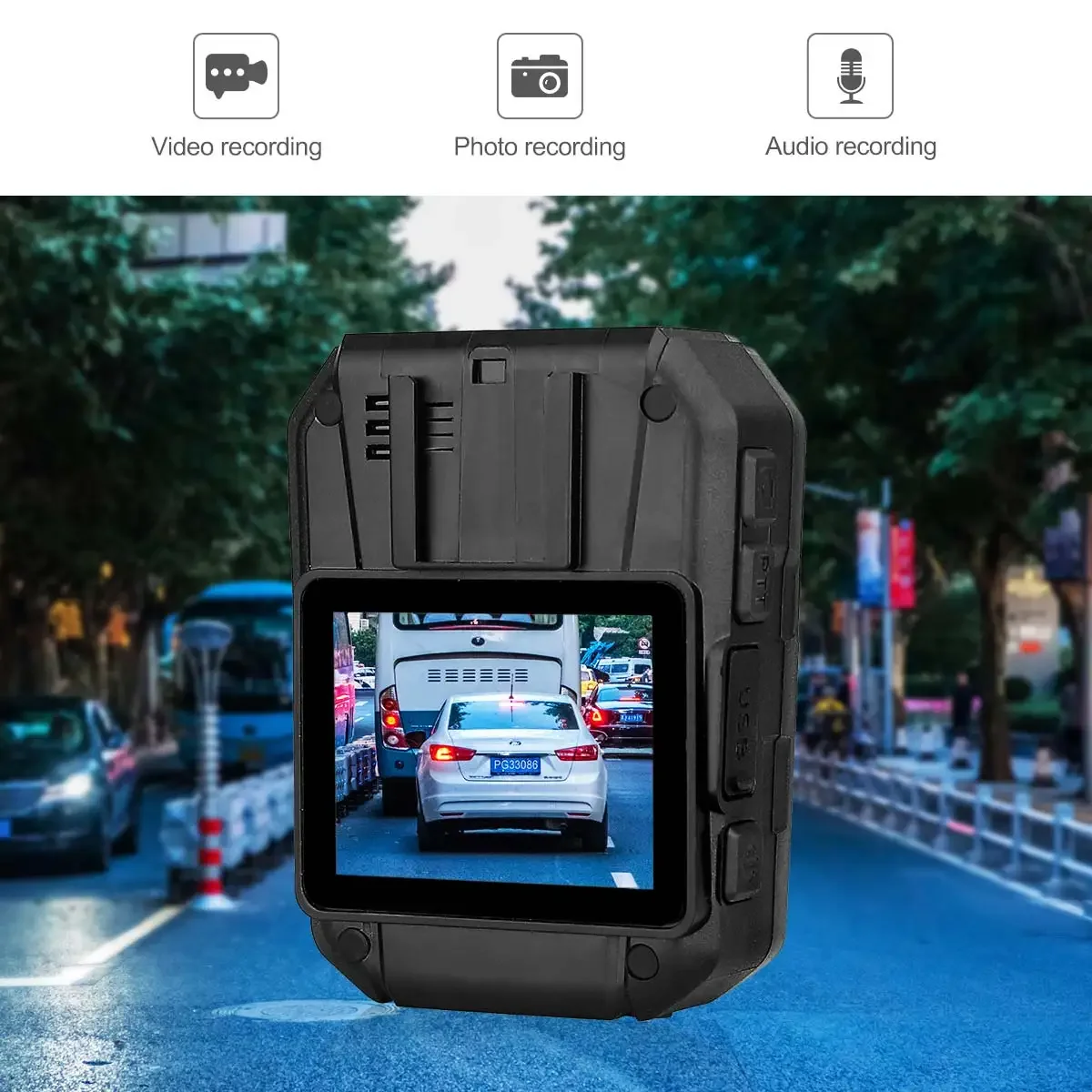 4K Body Camera 2160P 32G IP67 Waterproof Security Police Body Worn Mounted Camera Night Vision Video Recorder 4000mAh Battery