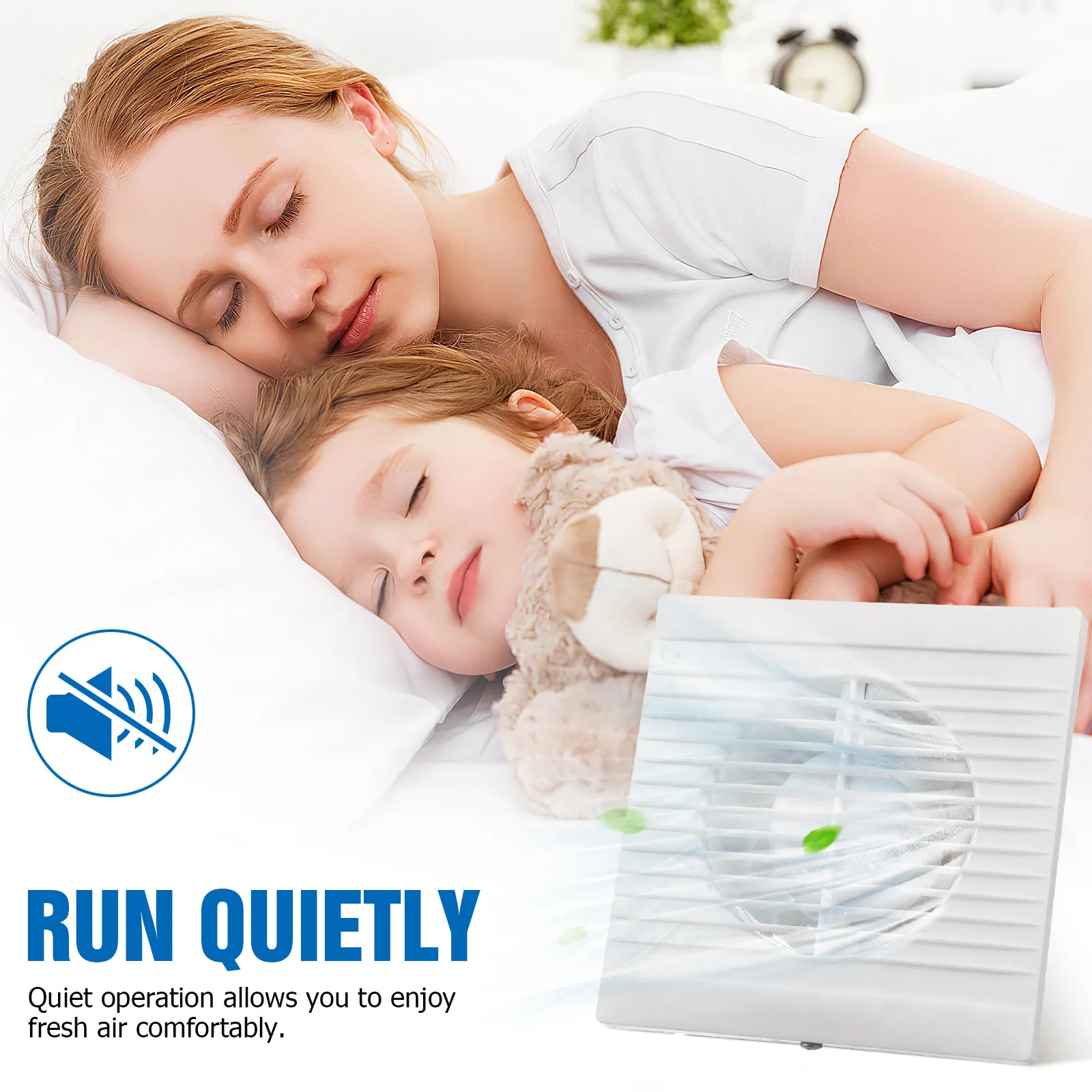 

Вытяжной вентилятор настенный для дома, кухни, ванной комнаты, 110В, вилка стандарта США, 4 дюйма, низкий уровень шума