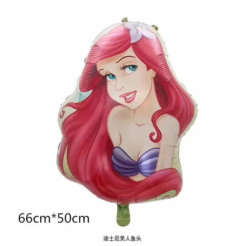 Disney Princess Collection Mermaid Ariel Cinderella Belle foil balloons girl Party Birthday Decoration Baby Shower Toys Globos