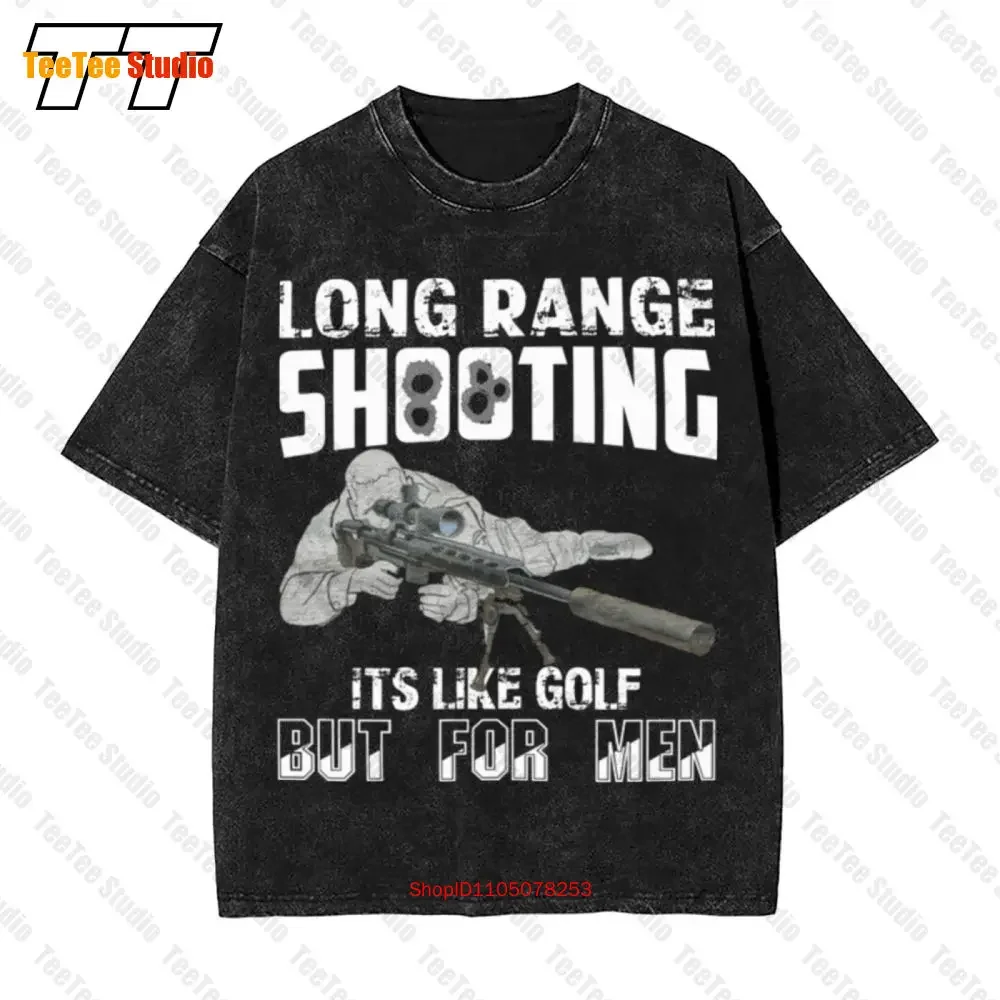 Long Range Shooting Over Size Man T-Shirt 7OLE