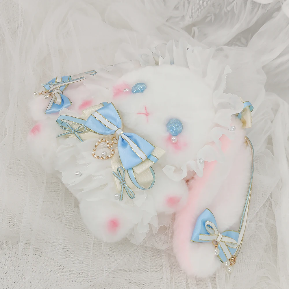 Original Rabbit Bag Bowknot Lolita Harajuku Cute Kawaii Plush Doll Cute