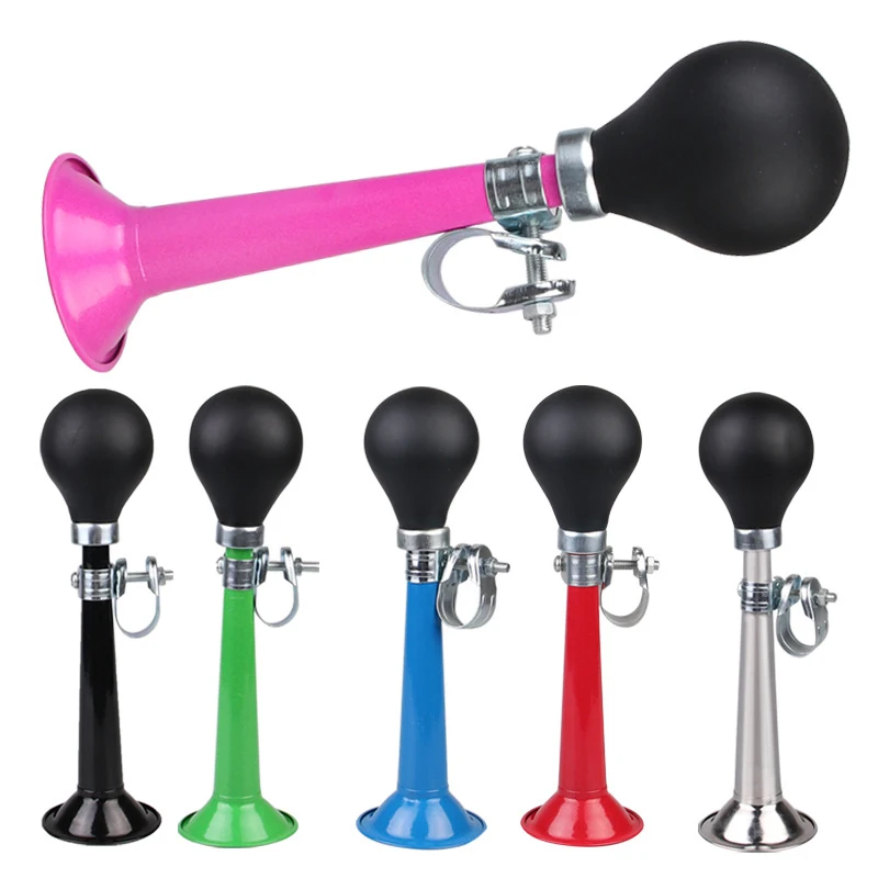 Bicycle Bell 90 Decibels Retro Metal Air Horn Hooter Bell Bugle Trumpet Honking Bulb Cycling Alarm Bike Accessories