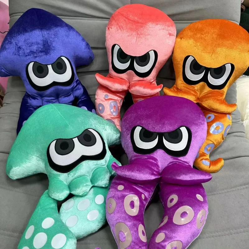 

Splatoon Inkling Plush Throw Pillow Kawaii Animal Octopus Doll Soft Stuffed Cartoon Jet Fighter Cuttlefish Toy Doll Kids Gifts