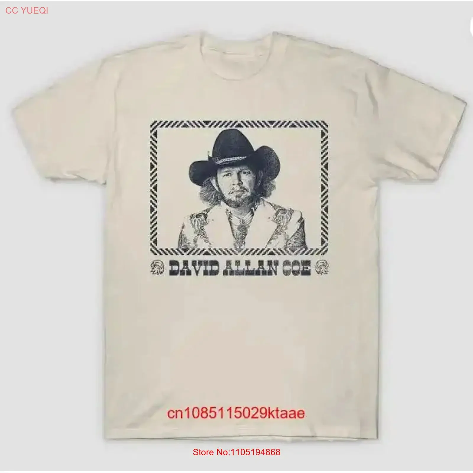 Retro Style Rides Again David Allan Coe T Shirt Classic White S 5XL vintage Washed Versatile designer clothes streetwear