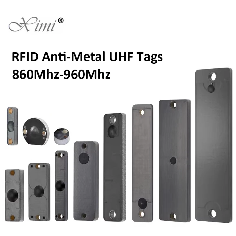 5PCS IP68 Waterproof Long Range RFID UHF Anti-Metal Tags 860-960mhz High-Temperature Resistant And ISO18000-6C PCB Tags Sticker