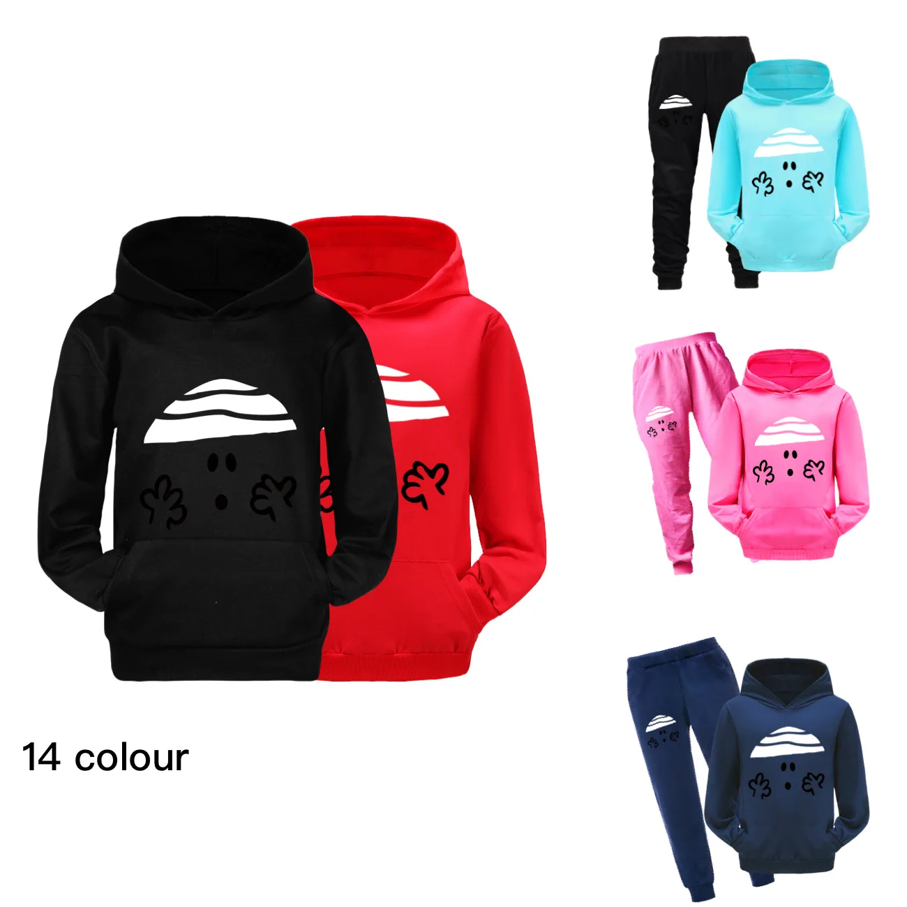 

Hot Mr Face Bump Clothes Autumn Toddler Baby Kids Boys Girls Horror Hooded Hoodie Sweatshirt Tops Children's Clothing4222